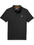 Timberland Pique Short Sleeve Polo Férfi Galléros póló 001-Blk