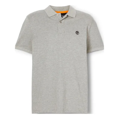 Timberland Pique Short Sleeve Polo Férfi Galléros póló 052-Gry