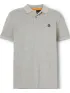 Timberland Pique Short Sleeve Polo Férfi Galléros póló 052-Gry