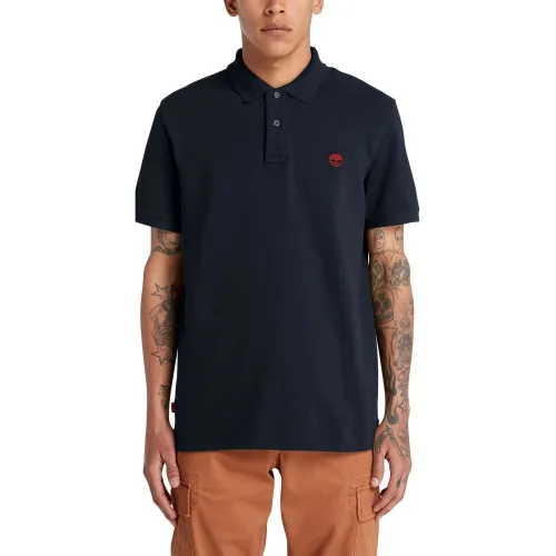 Timberland Pique Short Sleeve Polo Férfi Galléros póló 433D-Dks