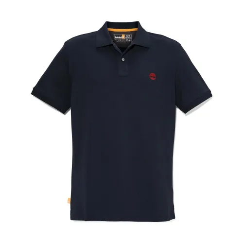 Timberland Pique Short Sleeve Polo Férfi Galléros póló 433D-Dks