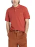 Timberland Pique Short Sleeve Polo Férfi Galléros póló DV5-Red