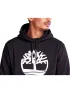 Timberland Tree Logo Hoodie Férfi Pulóver N92-Blk