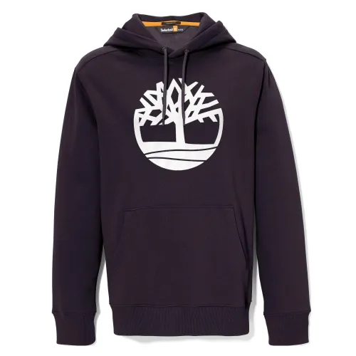 Timberland Tree Logo Hoodie Férfi Pulóver N92-Blk