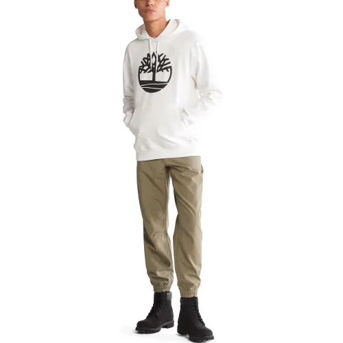 Timberland Tree Logo Hoodie Férfi Pulóver P54-Wht