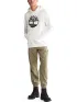 Timberland Tree Logo Hoodie Férfi Pulóver P54-Wht