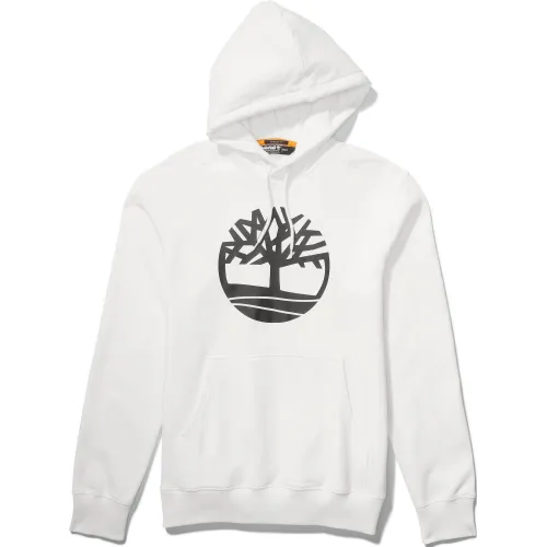 Timberland Tree Logo Hoodie Férfi Pulóver P54-Wht