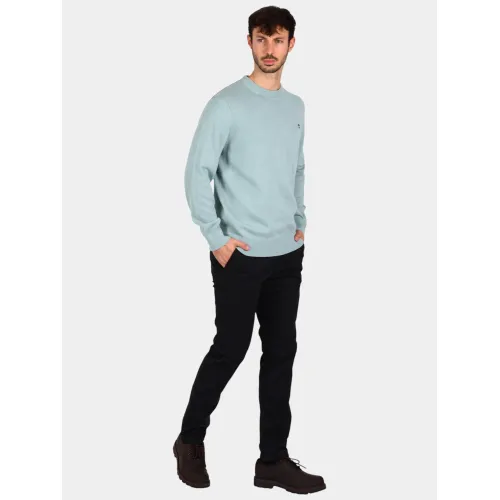 Timberland Cotton Yd Sweater Férfi Pulóver EYM-Silver Blue