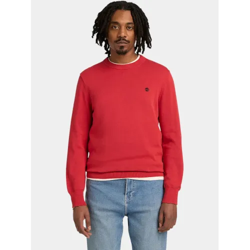 Timberland Cotton YD Sweater Férfi Pulóver N96-American Beauty