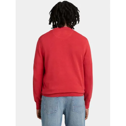Timberland Cotton YD Sweater Férfi Pulóver N96-American Beauty