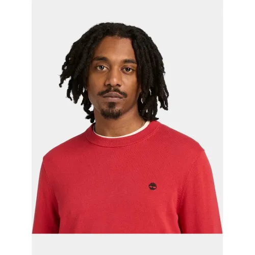 Timberland Cotton YD Sweater Férfi Pulóver N96-American Beauty