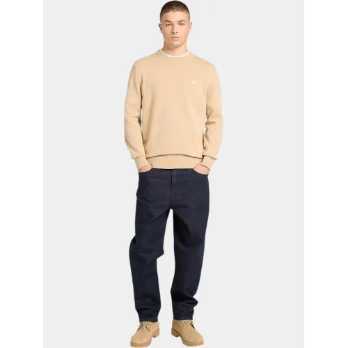 Timberland Cotton YD Sweater Férfi Pulóver Y94-Safari