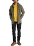 Timberland Brushed Back Full Zip Hoodie Férfi Pulóver A58G-Grn