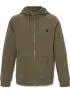 Timberland Brushed Back Full Zip Hoodie Férfi Pulóver A58G-Grn