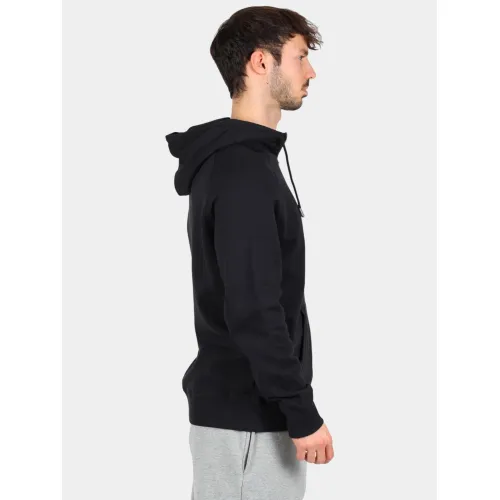 Timberland Brushed Back Full Zip Hoodie Férfi Pulóver X65-Black-Pavement