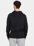 Timberland Brushed Back Full Zip Hoodie Férfi Pulóver X65-Black-Pavement
