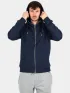 Timberland Brushed Back Full Zip Hoodie Férfi Pulóver Z02-Dark Sapphire-Dark Denim