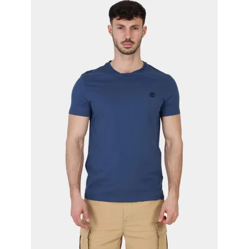 Timberland Short Sleeve Tee Férfi Póló 288-Dark Denim