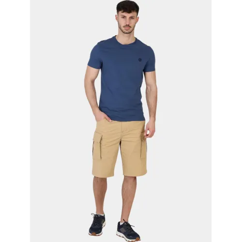 Timberland Short Sleeve Tee Férfi Póló 288-Dark Denim