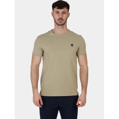 Timberland Short Sleeve Tee Férfi Póló DH4-Lemon Pepper