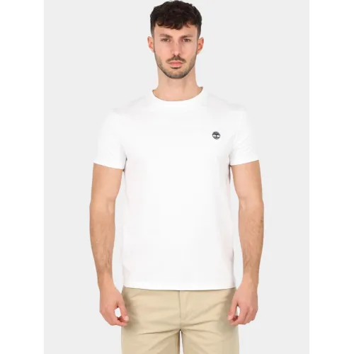 Timberland Short Sleeve Tee Férfi Póló 100-White