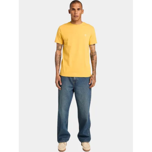Timberland Short Sleeve Tee Férfi Póló 714-Yolk Yellow