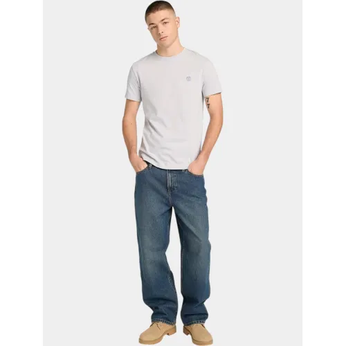 Timberland Short Sleeve Tee Férfi Póló A7E-Gray Dawn