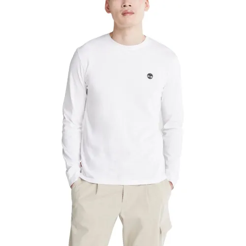 Timberland Long Sleeve Tee Timberland Long Sleeve Tee Férfi Hosszú ujjú póló 100-Wht