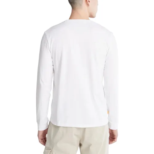 Timberland Long Sleeve Tee Timberland Long Sleeve Tee Férfi Hosszú ujjú póló 100-Wht