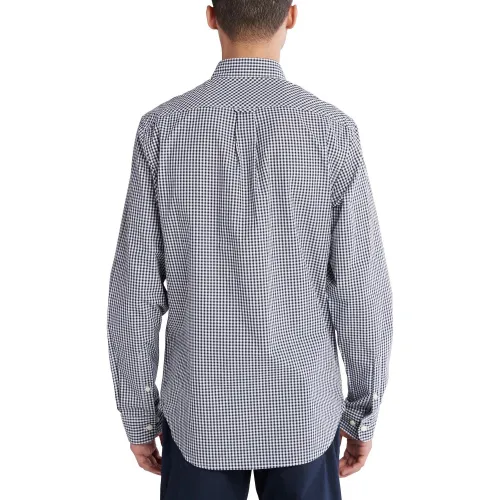 Timberland Micro Gingham Poplin Shirt Férfi Ing B68-Dks