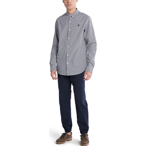 Timberland Micro Gingham Poplin Shirt Férfi Ing B68-Dks
