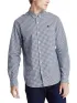 Timberland Micro Gingham Poplin Shirt Férfi Ing DX2-Blu