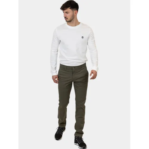 Timberland Twill Chino Pant Férfi Hosszúnadrág A58-Dark Olive