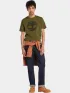 Timberland Tree Logo Short Sleeve Tee Férfi Póló 302-Dark Olive