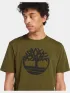 Timberland Tree Logo Short Sleeve Tee Férfi Póló 302-Dark Olive