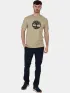 Timberland Tree Logo Short Sleeve Tee Férfi Póló DH4-Lemon Pepper