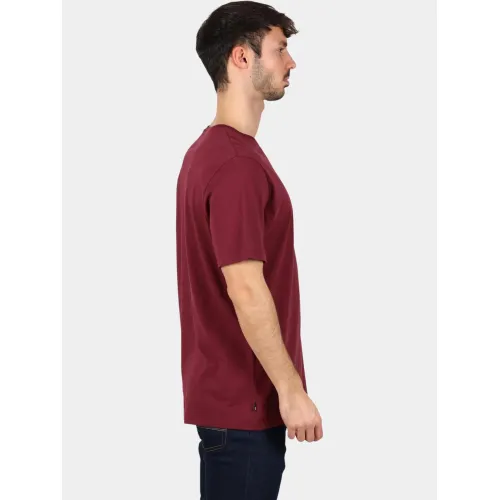 Timberland Tree Logo Short Sleeve Tee Férfi Póló 648-Burgundy