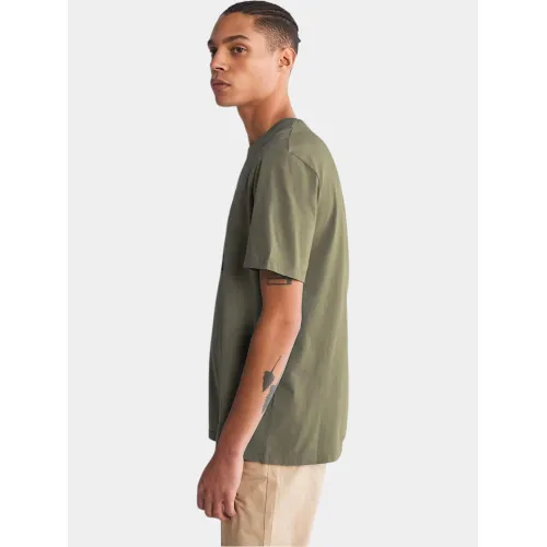 Timberland Tree Logo Short Sleeve Tee Férfi Póló A58-Leaf Green