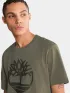 Timberland Tree Logo Short Sleeve Tee Férfi Póló A58-Leaf Green