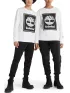 Timberland Ls Front Stack Logo Tee Timberland Ls Front Stack Logo Tee Férfi Hosszú ujjú póló P54-Wht