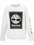 Timberland Ls Front Stack Logo Tee Timberland Ls Front Stack Logo Tee Férfi Hosszú ujjú póló P54-Wht