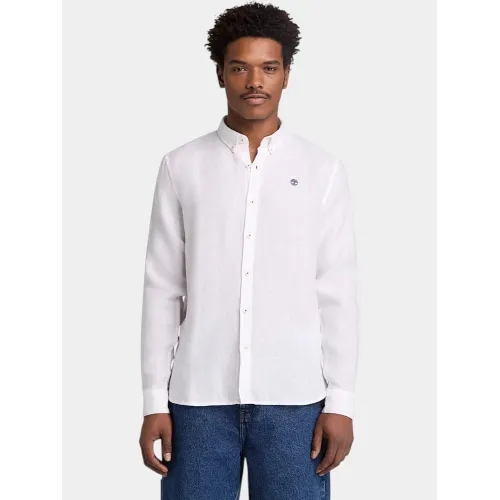 Timberland Linen Shirt Férfi Ing 100-White