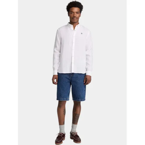 Timberland Linen Shirt Férfi Ing 100-White