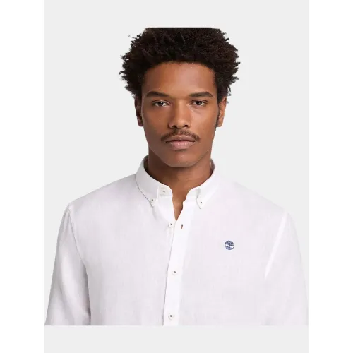 Timberland Linen Shirt Férfi Ing 100-White