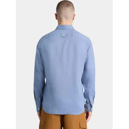 Timberland Linen Shirt Férfi Ing B88-Stone Wash