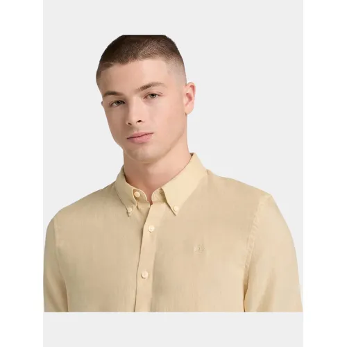Timberland Linen Shirt Férfi Ing Y94-Safari