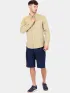 Timberland TFO Cotton/Linen Long Sleeve Shirt Férfi Ing DH4-Lemon Pepper
