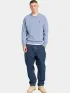 Timberland Loopback Crew Neck Sweatshirt Férfi Pulóver B88-Stone Wash