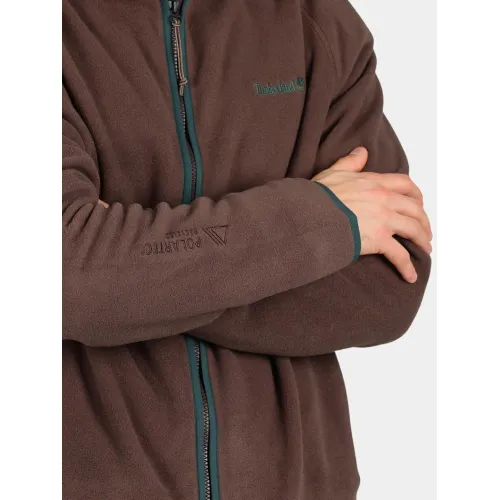 Timberland Polartec 100 Full Zip Fleece Férfi Polár, Softshell, Középréteg 243-Chocolate Brown