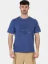 Timberland Garment Dye Logo Graphic Tee Férfi Póló 288-Dark Denim